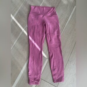 Lululemon double lined pink align leggings!